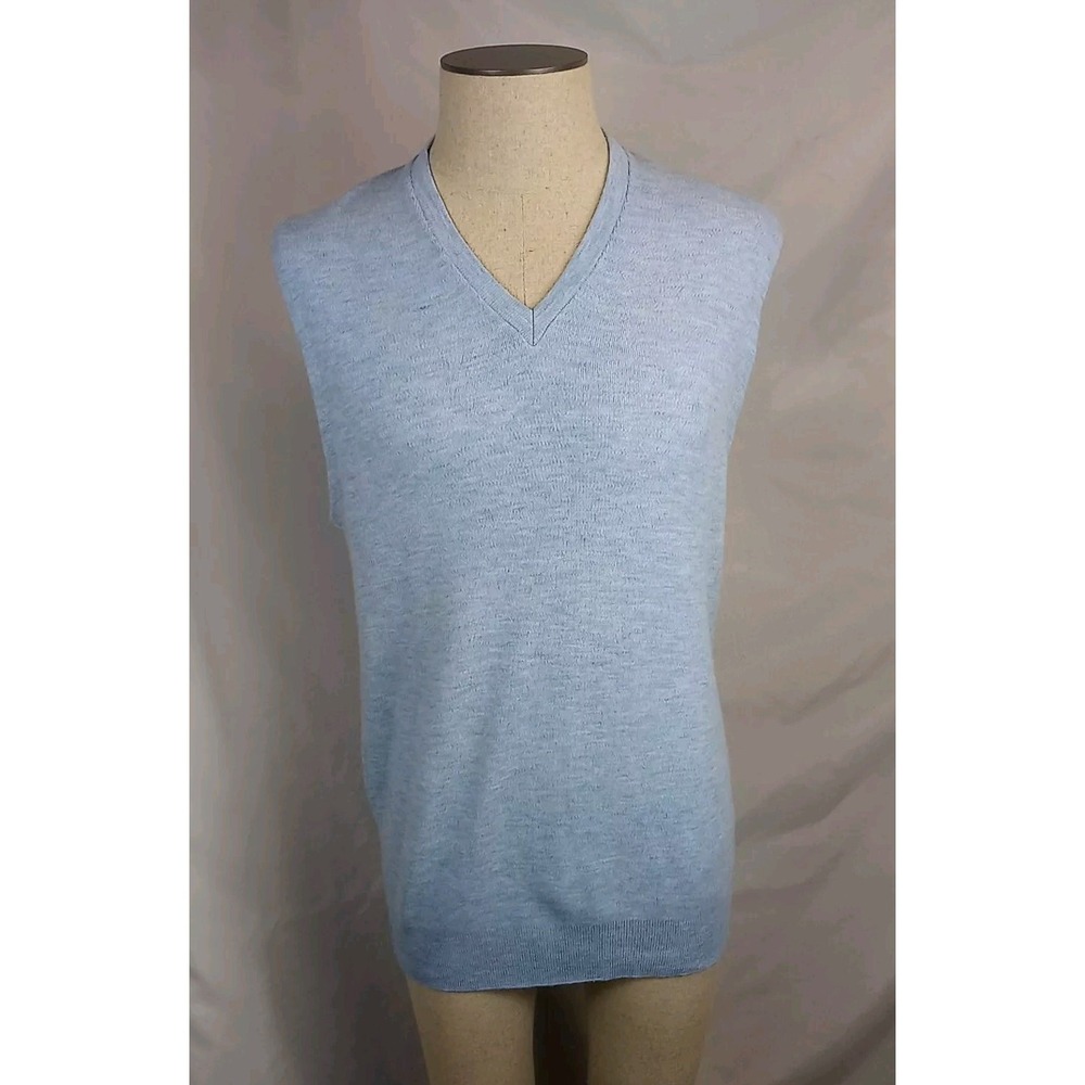 Vintage Towncraft Sweater Vest Men's Size XLT ( 46 - 48 ) Blue Pullover Vest‎